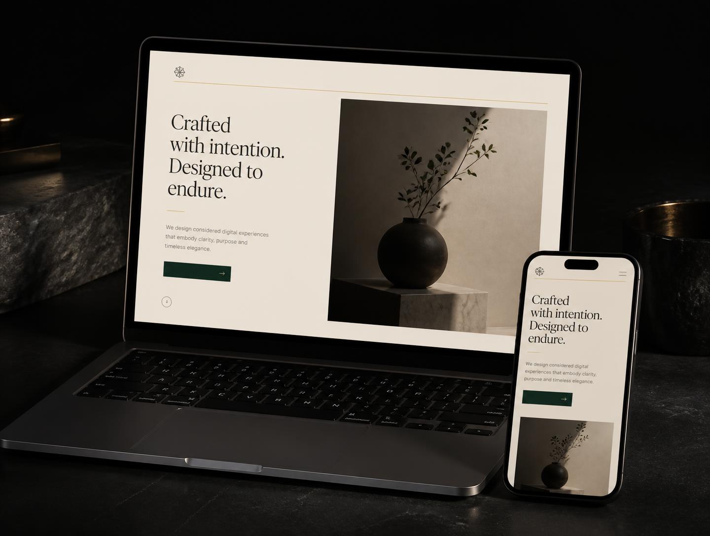 Finished website and operational system ready for implementation