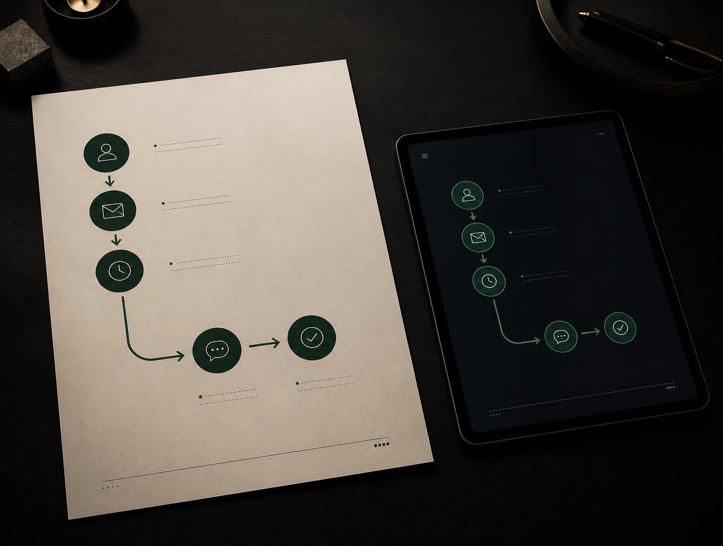 Process maps, workflows, and SOP architecture being built